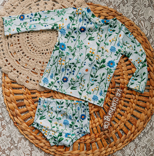12/18 IRIS - BLUE/YELLOW FLORAL
